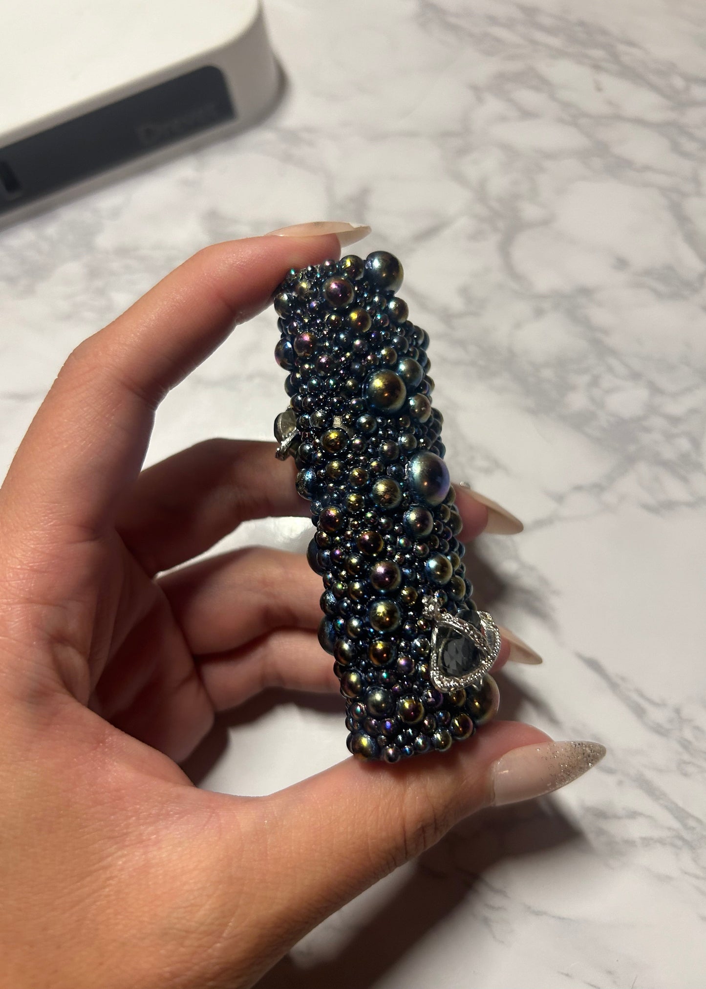 Metal Dark Bubble Lighter Case