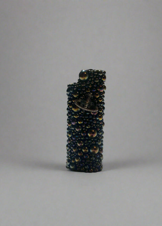 Metal Dark Bubble Lighter Case