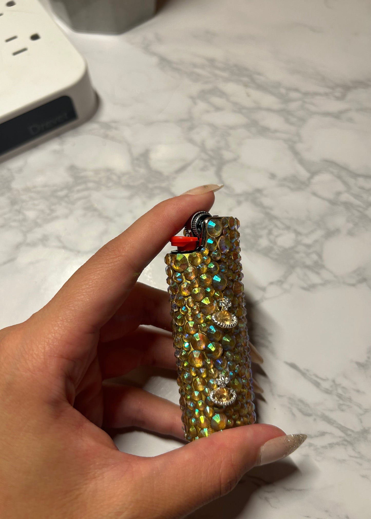 Metal Crystal & Mini Planets Lighter Case