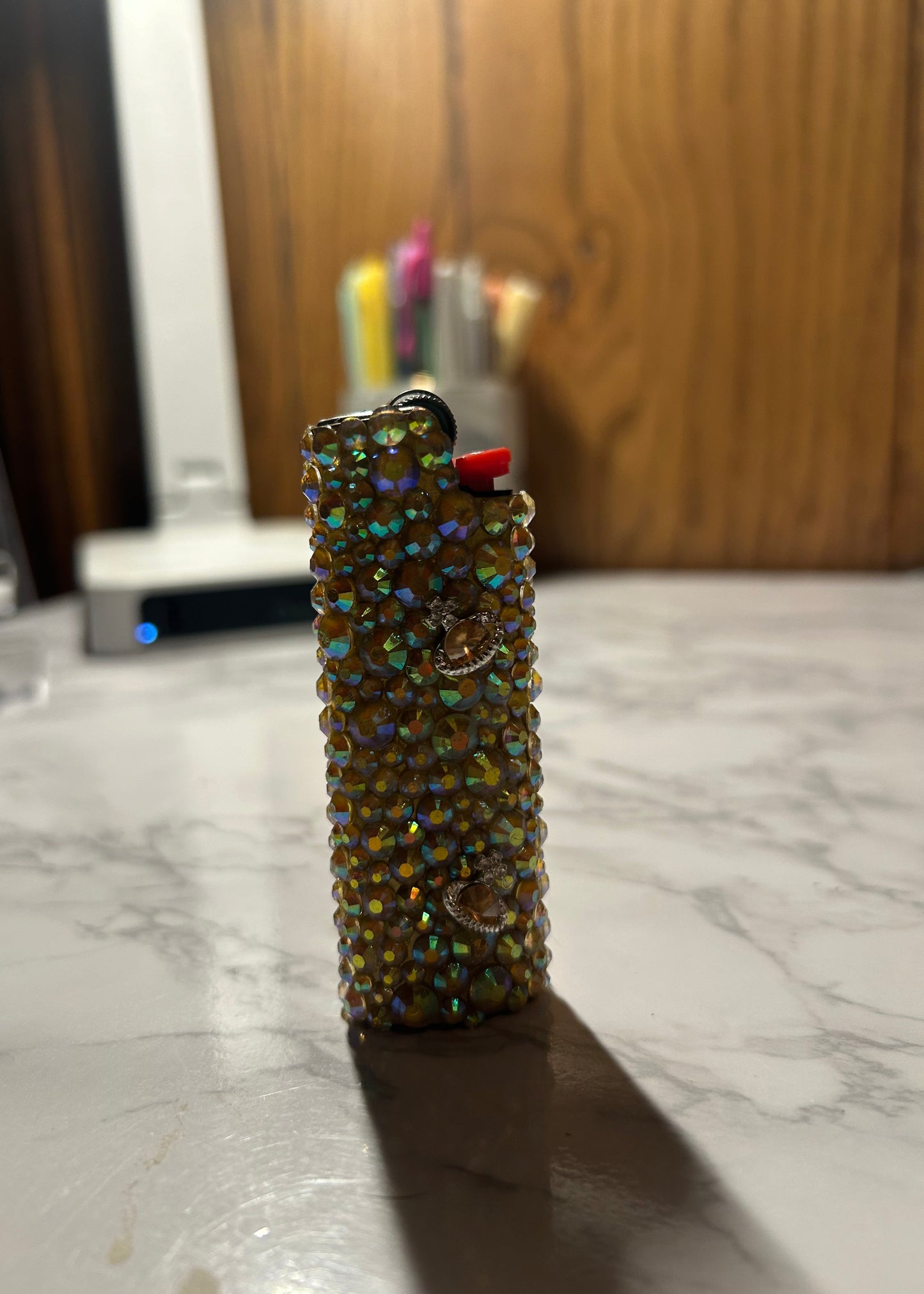 Metal Crystal & Mini Planets Lighter Case