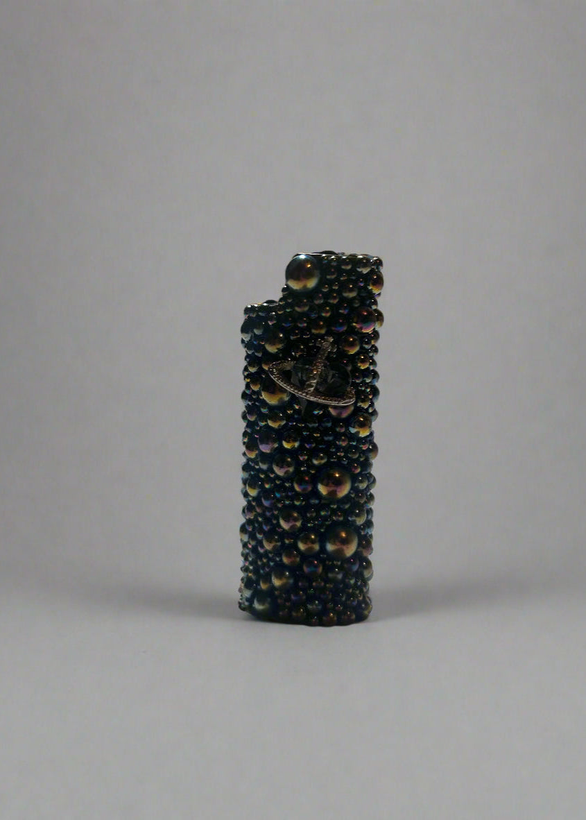 Metal Dark Bubble Lighter Case