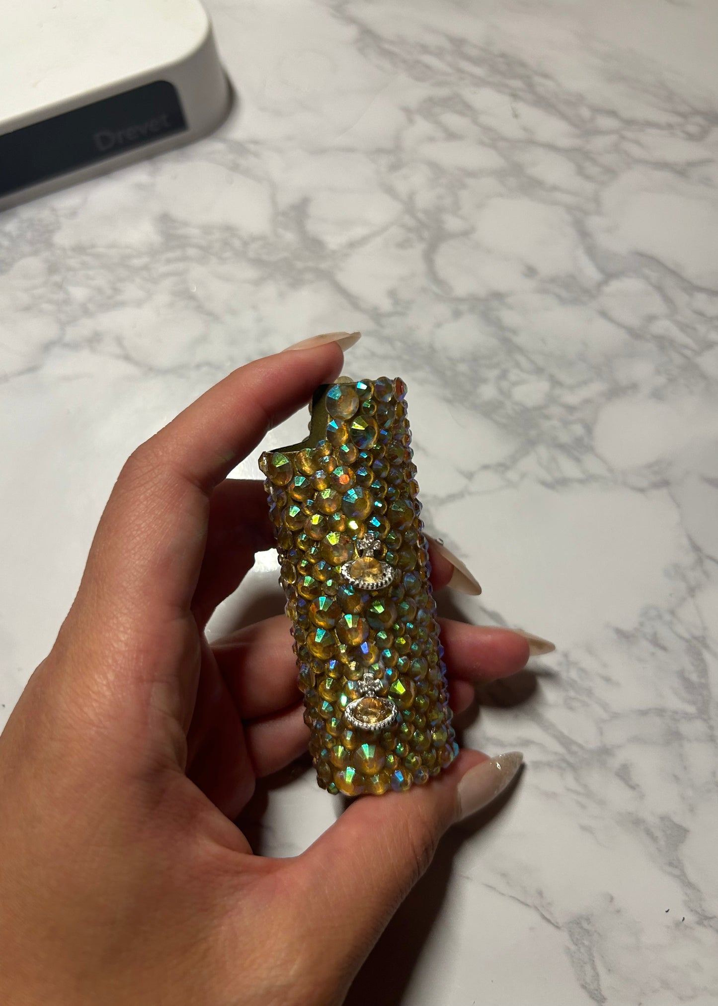 Metal Crystal & Mini Planets Lighter Case