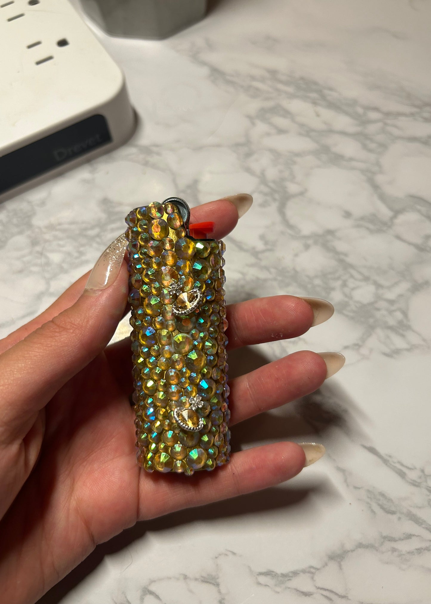 Metal Crystal & Mini Planets Lighter Case